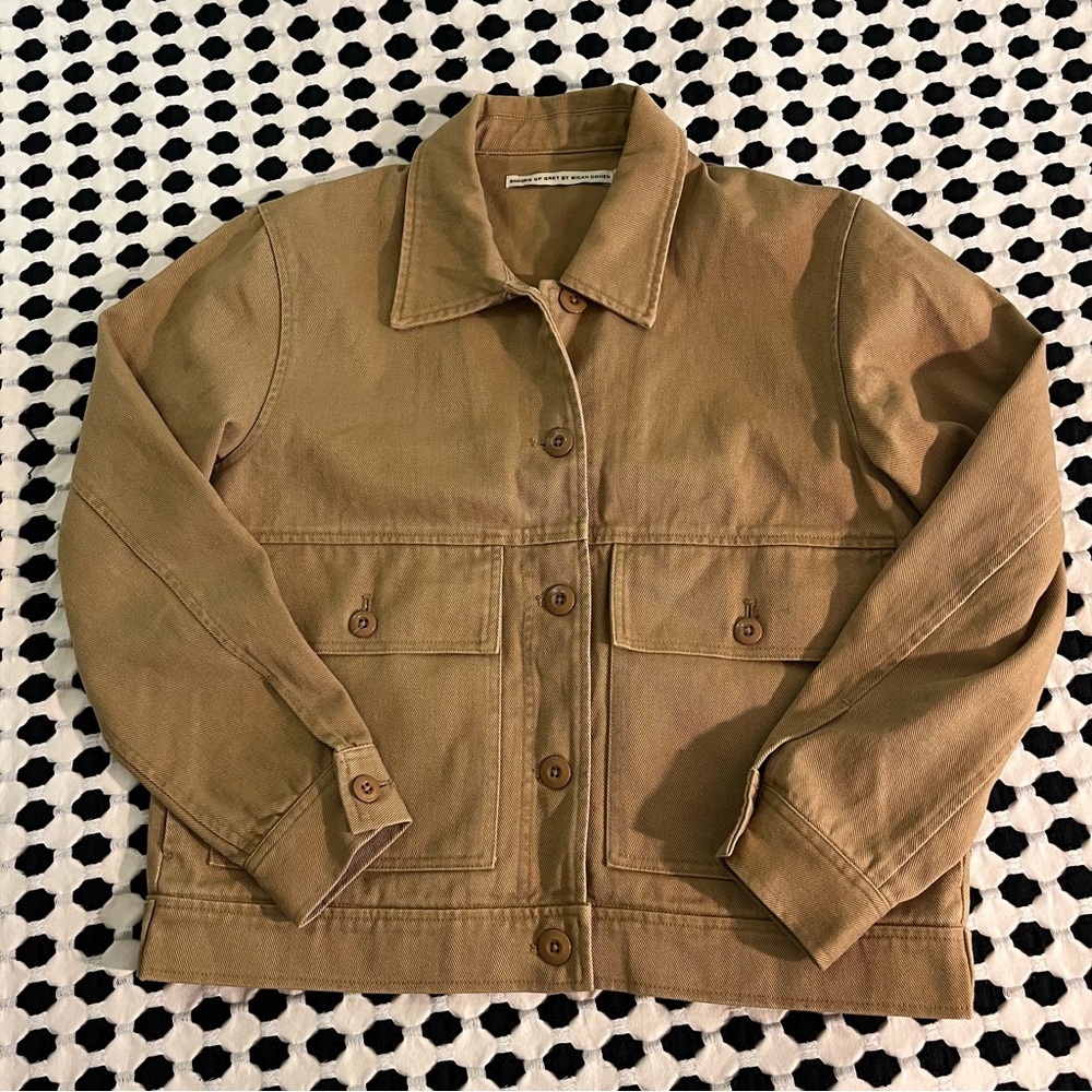 Micah Cohen Tan Button-Up Jacket